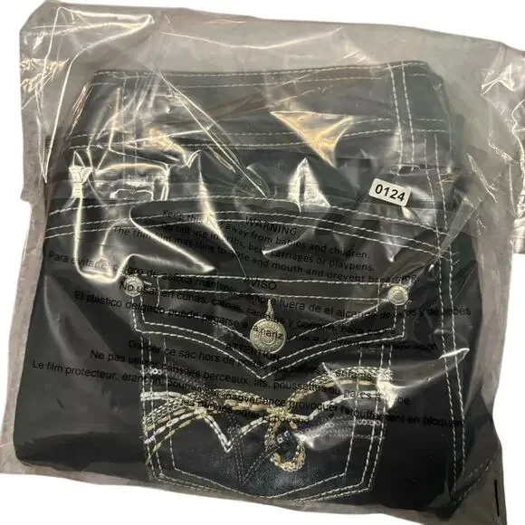 Wallflower Dark Indigo Flare Jeans Size 9 - Picture 9 of 9